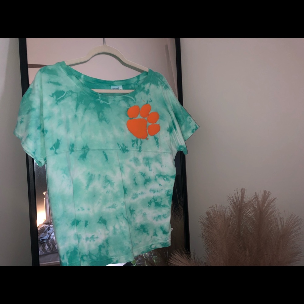 Tie die Clemson jersey tee
